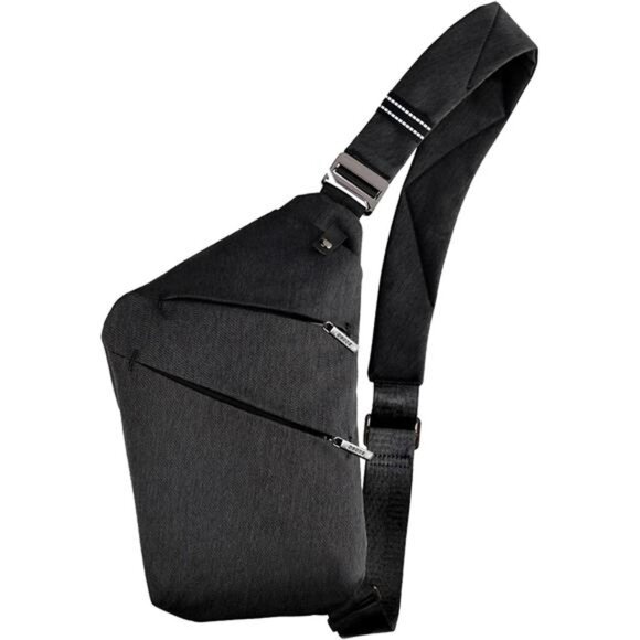 Sling Bag - Anti-theft Crossbody Shoulder Bag Basic Version-black - Picture 1 of 7
